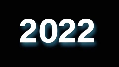 Animation white text 2022. Stock Footage 159294262