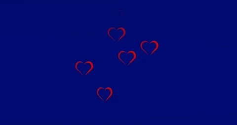 Animation of white topographical chart on blue background Stock Footage 328648082