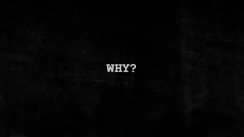 Animation of Why Question Appearing with Typewriter Effect on Black Paper Video stock 338313820