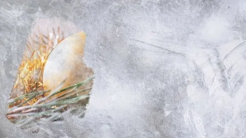 The animation window cleaning from snow background picture Vídeos de archivo 81368724