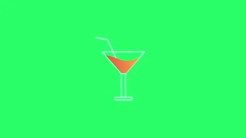 Animation wine glasses isolate. Stock Footage 249887851