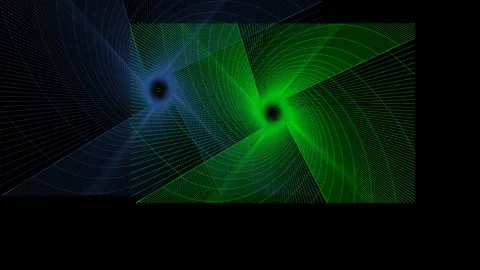 Animation wire framed digital tunnels Stock Footage 141221126