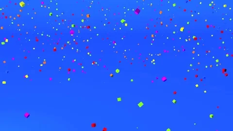 Animation of the word Color assembling of particles Stock Footage 81544725