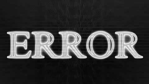 Animation of the word Error with glitched effect on matrix numbers background Stock Footage 239750494