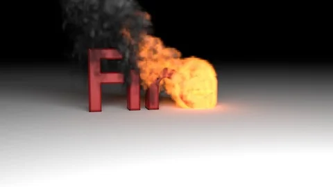 Animation word "Fire" Stock-Footage 102248661