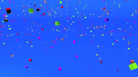 Animation of the word Fun assembling of particles Stock Footage 81544637