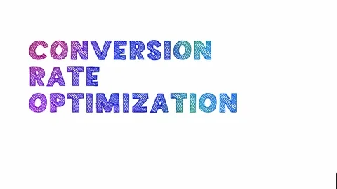 Animation of words- conversion-rate-optimization. Stock Footage 278915293