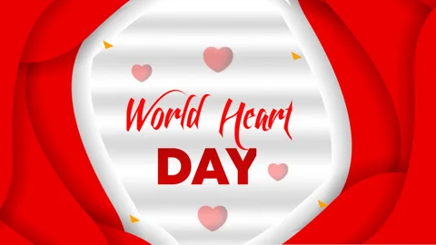 Animation of world heart day Stock Footage 246803461