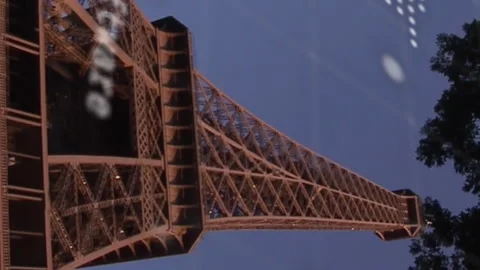 Animation of world map and data processing over paris cityscape Stock Footage 312394844