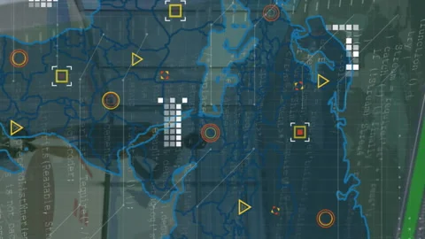 A Womans World Stock Video Footage - Animation World Map Icons And Footage 312287940 Iconl 