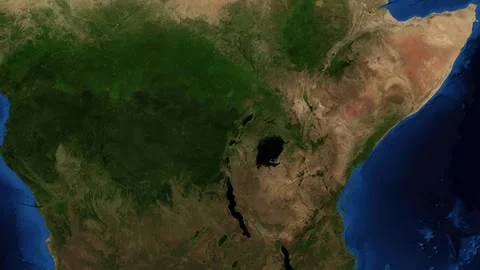 Animation From World Map To Kampala Uganda Location Pin Stock Footage 329457305