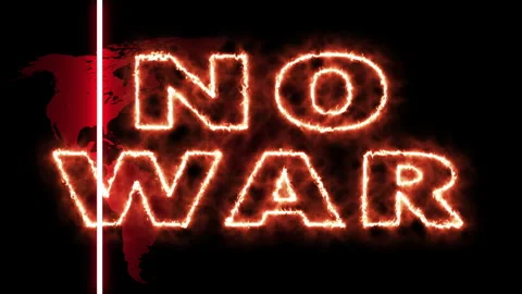 Animation World Map No War Red Scanner Vídeo Stock 197079890