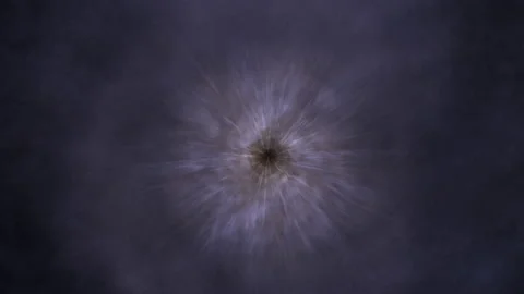 Animation of wormhole particles effect with fast inward movement. Stock Footage 179357421