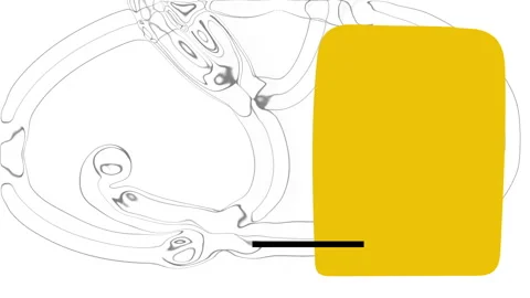 Animation of a yellow  and black rectangle  in  minimal art motion style on m Stock Footage 140044624