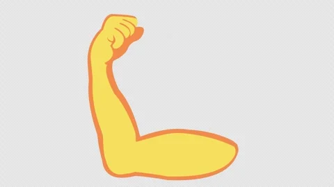 Animation yellow bicep Stock Footage 332658715