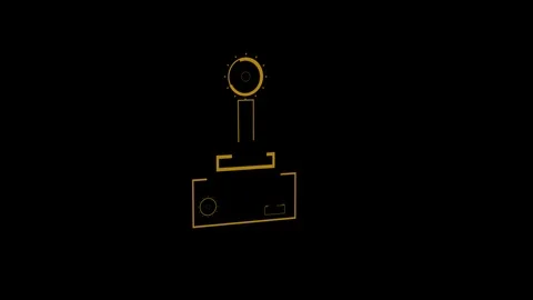 Animation of yellow buffer in dark background Stock-Footage 124306711