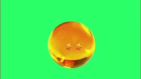 Animation yellow crystal ball  Stock Footage 147320254
