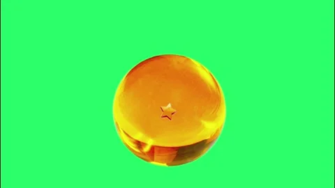 Animation yellow crystal ball  Stock Footage 147320286