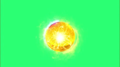 Animation yellow crystal ball  Stock Footage 147320478