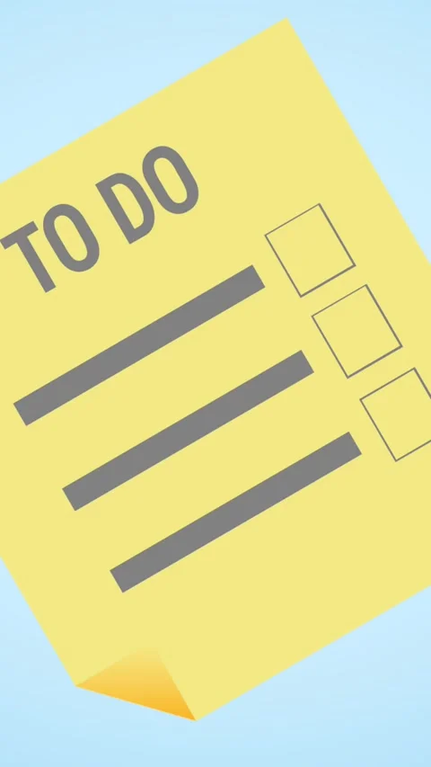 Animation of yellow document on blue background Stock Footage 343682741