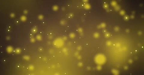 Animation of yellow glowing spots fallin... | Stock Video | Pond5