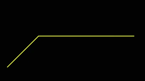 Animation yellow line for infographic texture on black background.  Stock Footage 218423409