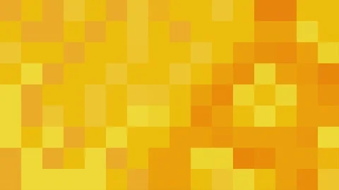 Animation of yellow pixel abstract background, geometric pixel gradient Stock Footage 316973790