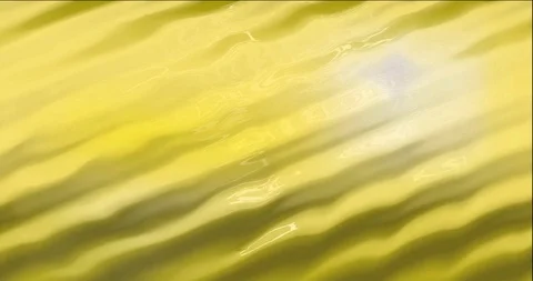 Animation of yellow ribbed liquid Stock Footage 92023880