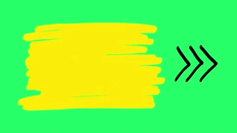 Animation yellow text box isolate for infographic template on green background. Stock Footage 220712175