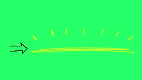 Animation yellow text box isolate for infographic template on green background. Stock Footage 220712183