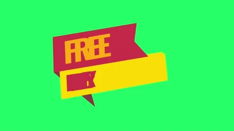 Animation yellow text FREE DELIVERY on green background. Stock Footage 194886143