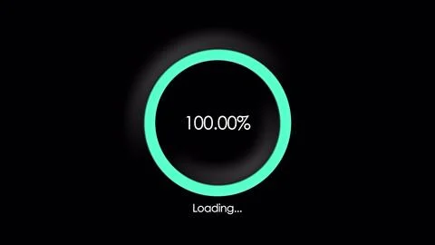 Animations and motion graphics Loading bar. Futuristic progress loading bar 0 Stock Illustration