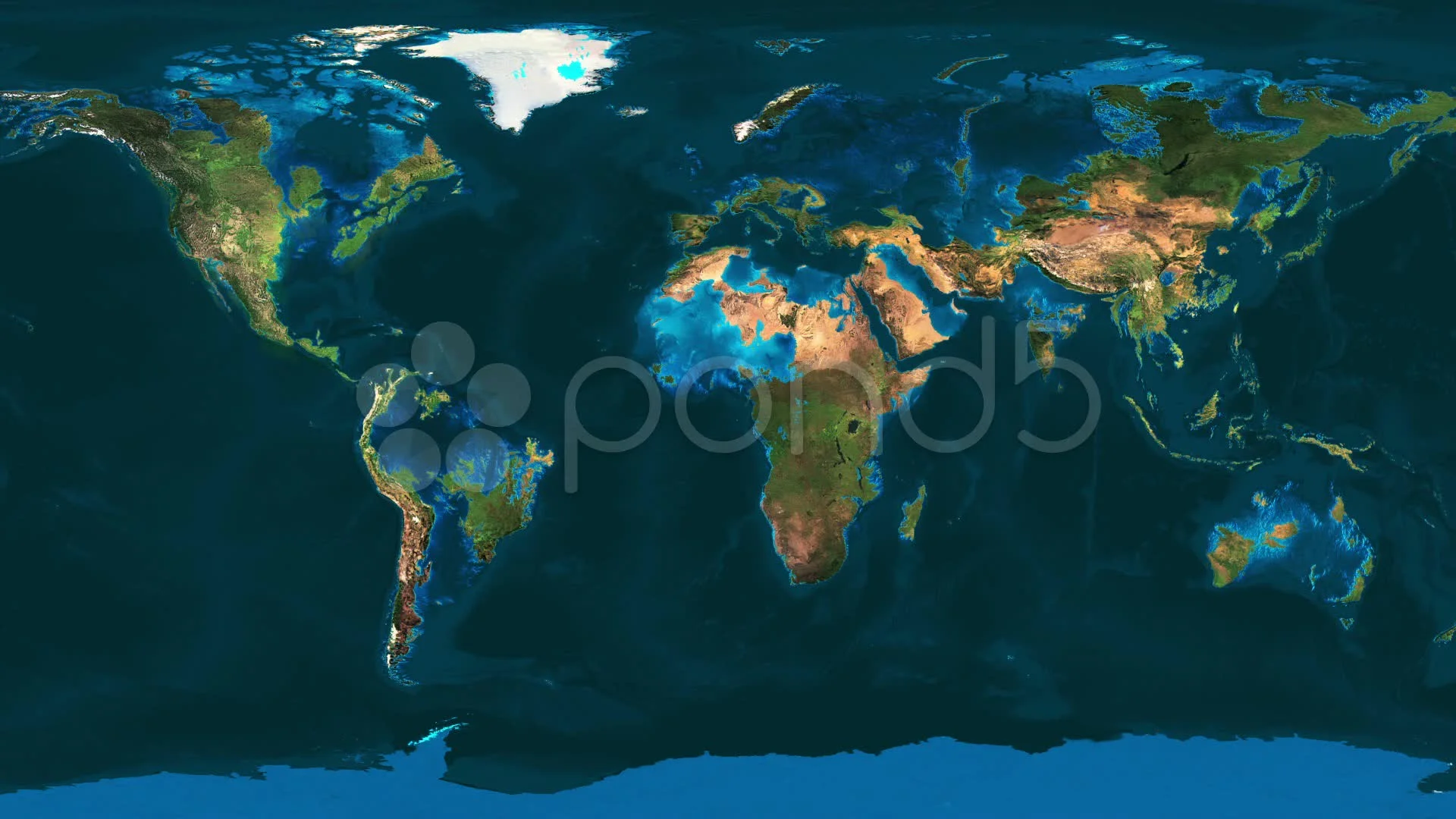 earth after global warming map