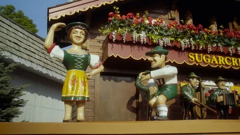 Animatronic Cuckoo Clock in 4K Stock Footage 126978949