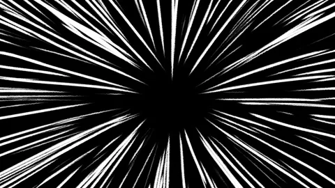 Anime background of Comic speed radial background Stock Footage 309401275