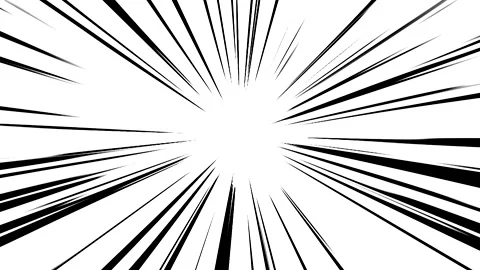 Anime cartoon speed lines background 4K animation Video stock 291921426