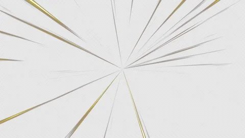 Anime Comic Speed Lines, Fast Radial, Loop Yellow and White, Velocity lines Stock Footage 302309578