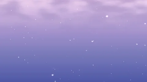 Anime Falling Snow Sky Background Loop | Stock Video | Pond5