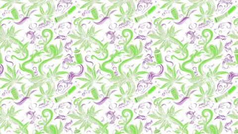 Anime Hemp Ascent – Vertical Motion Stock Footage 306471979