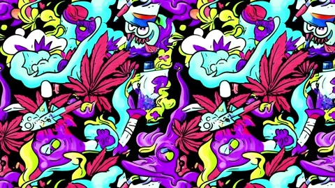 Anime Hemp Wave – Diagonal Motion Stock-Footage 306471190