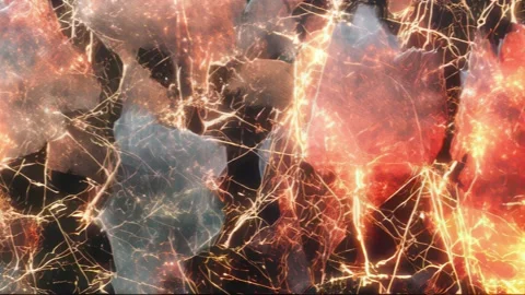 Anime-Inspired Loop with Fragmented Rhythm Stock Footage 309436618