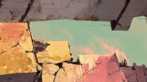 Anime-Inspired Loop with Fragmented Rhythm Stock Footage 309438447