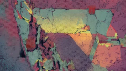 Anime-Inspired Loop with Fragmented Rhythm Stock Footage 309439037