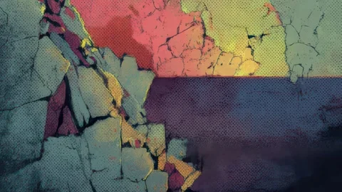 Anime-Inspired Loop with Fragmented Rhythm Stock Footage 309439049