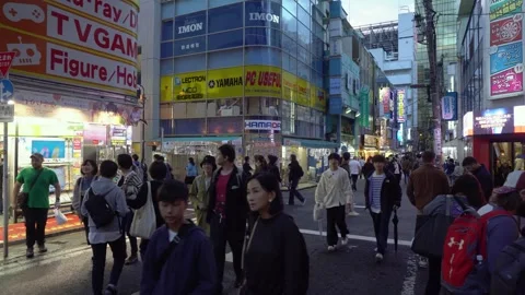 Anime, Manga, and Electronics Stores in Akihabara of Tokyo, Japan Stock Footage 269152951