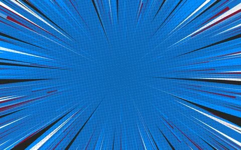 Anime manga comic action frame lines. Abstract explosion template with spee.. Illustrazione stock