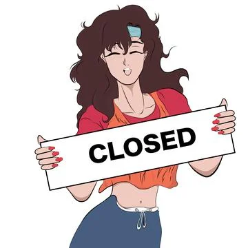 Anime model 스톡 일러스트