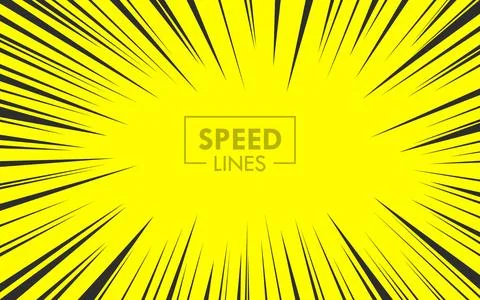 Anime Motion Speed Lines Background Design Element Vector Illustration Stock Illustration