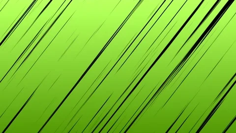 Anime Speed Diagonal Black Lines Green Background Stock Footage 211344081