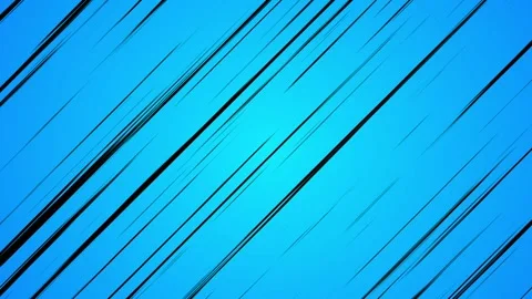 Anime Speed Diagonal Black Lines Blue Background Stock Footage 211344362